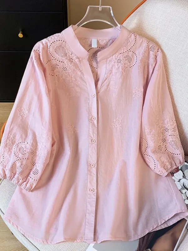 Premium Exclusive imported cotton  Women’s Woven Shirt Collection Pink ✨